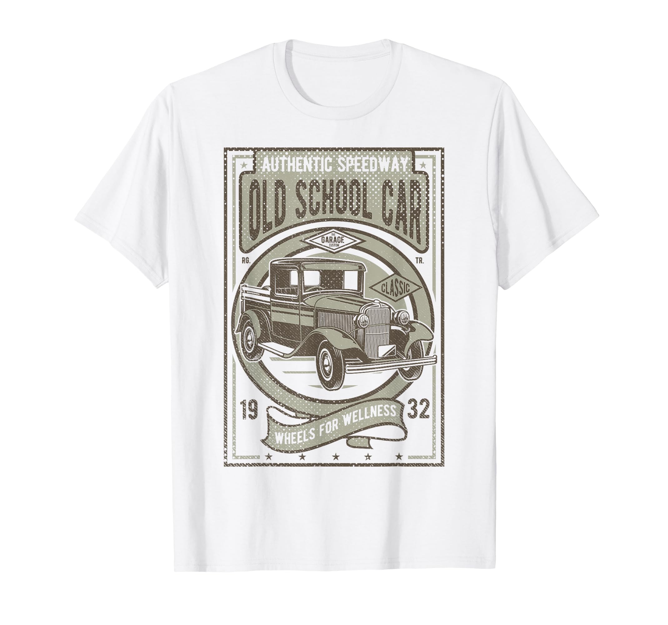 Old School Car T-Shirt - Unique Graphic Men Women - T-Shirt, Sweatshirt, Hoodie