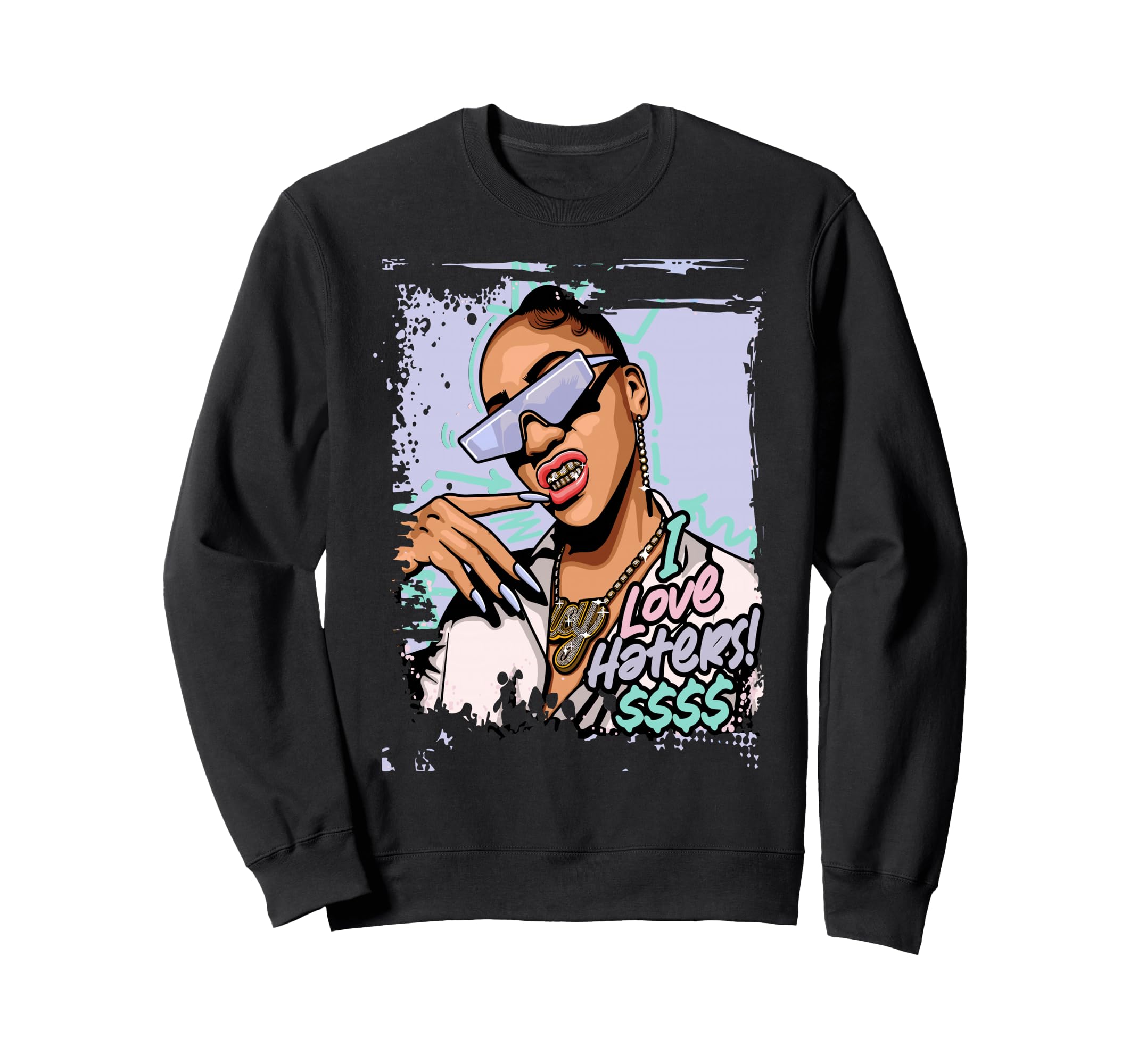 Gangster Hiphop Old School Hip Sweatshirt - Aesthetic Graphic for Adults - T-Shirt, Sweatshirt, Hoodie