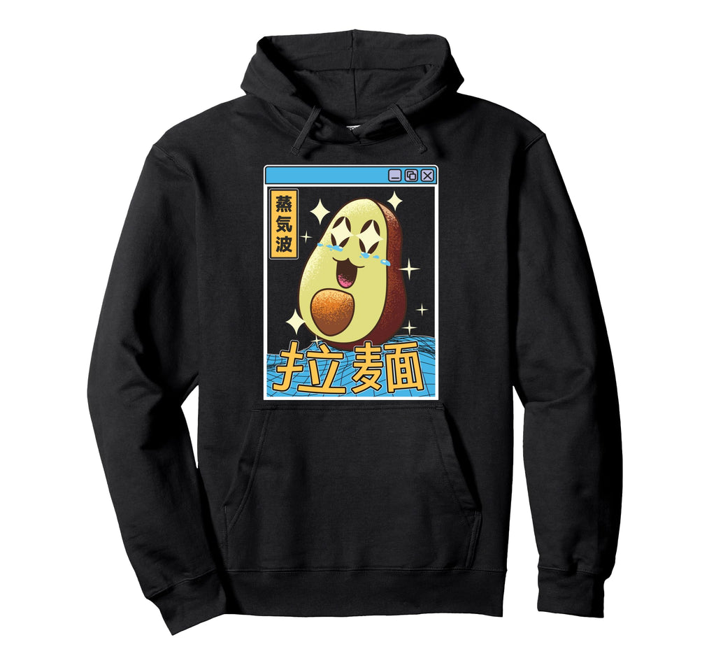 Happy Avocado Digital Japan 80S Hoodie - Aesthetic Graphic for Adults - T-Shirt, Sweatshirt, Hoodie