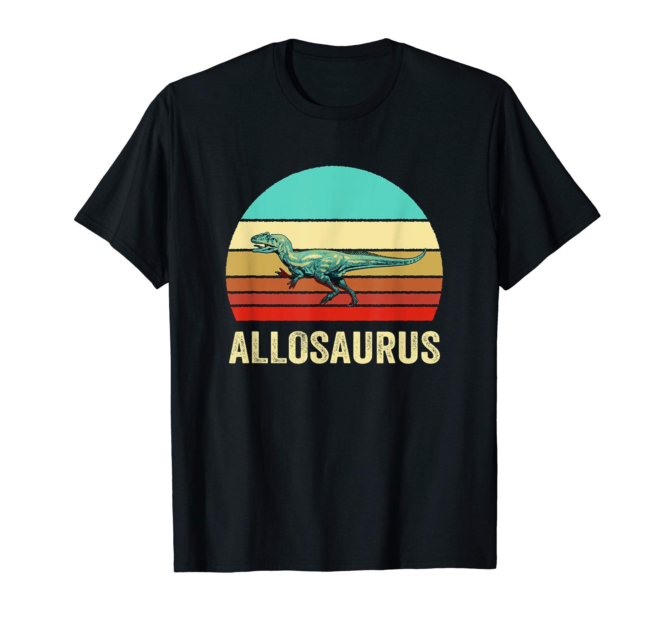 Sunset Allosaurus T-Shirt - Novelty Apparel for Adults - T-Shirt, Sweatshirt, Hoodie