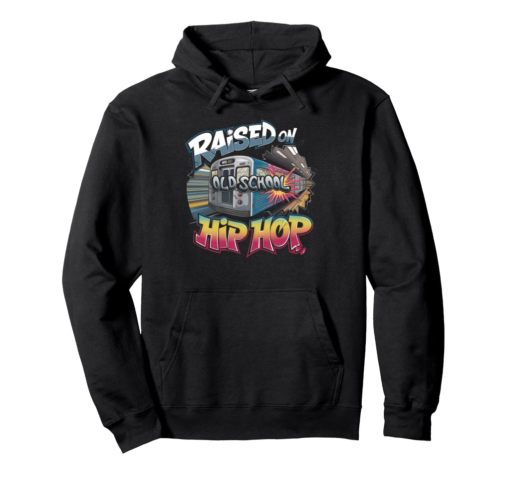 Raised Old School Hip Hop Cassette Hoodie - Novelty Apparel Unisex - T-Shirt, Sweatshirt, Hoodie