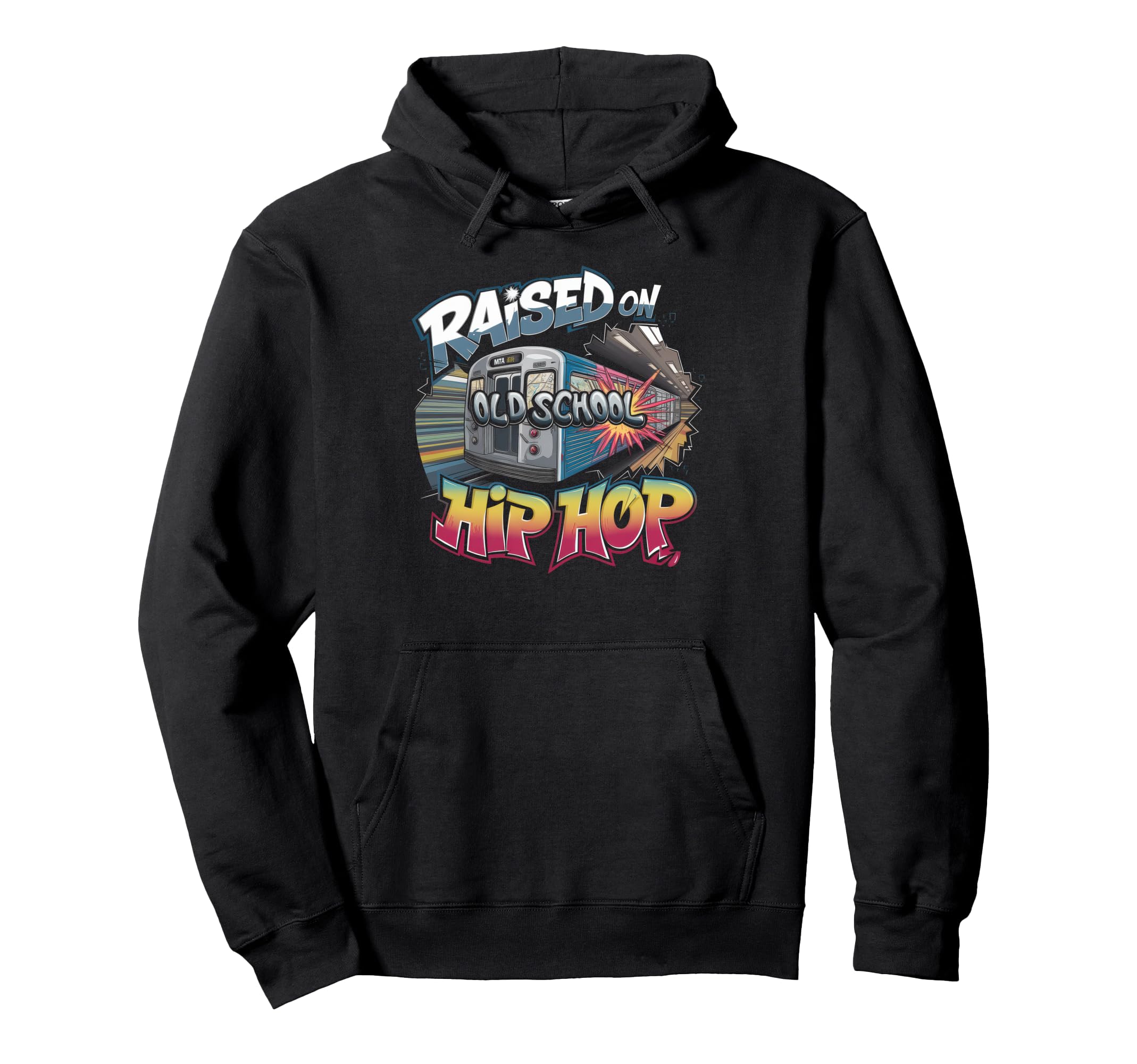 Raised Old School Hip Hop Cassette Hoodie - Novelty Apparel Unisex - T-Shirt, Sweatshirt, Hoodie