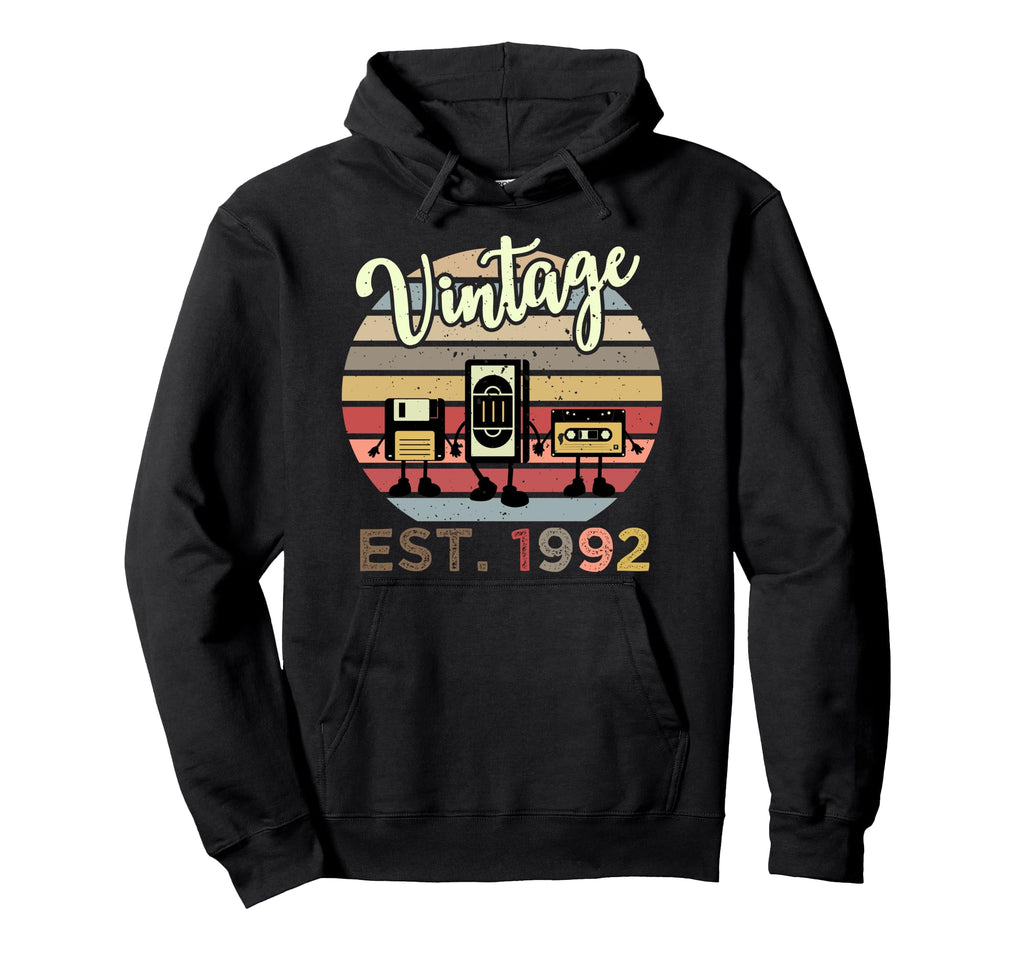 30Th Birthday 30 Years Old Est 1992 Hoodie - Fun Novelty Design Unisex - T-Shirt, Sweatshirt, Hoodie