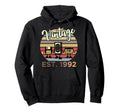 30Th Birthday 30 Years Old Est 1992 Hoodie - Fun Novelty Design Unisex - T-Shirt, Sweatshirt, Hoodie