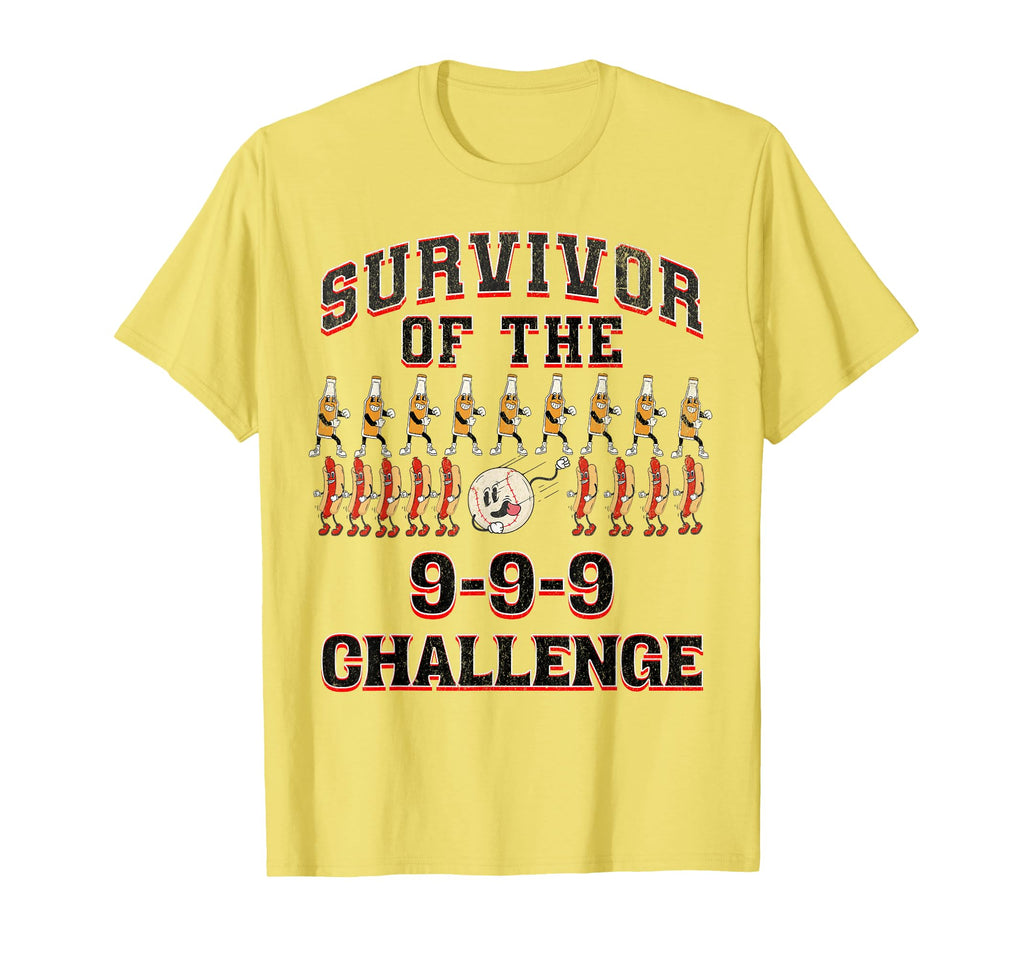 Survivor 9 Beers 9 Dogs 9 Innings T-Shirt - Graphic Print for Adults - T-Shirt, Sweatshirt, Hoodie