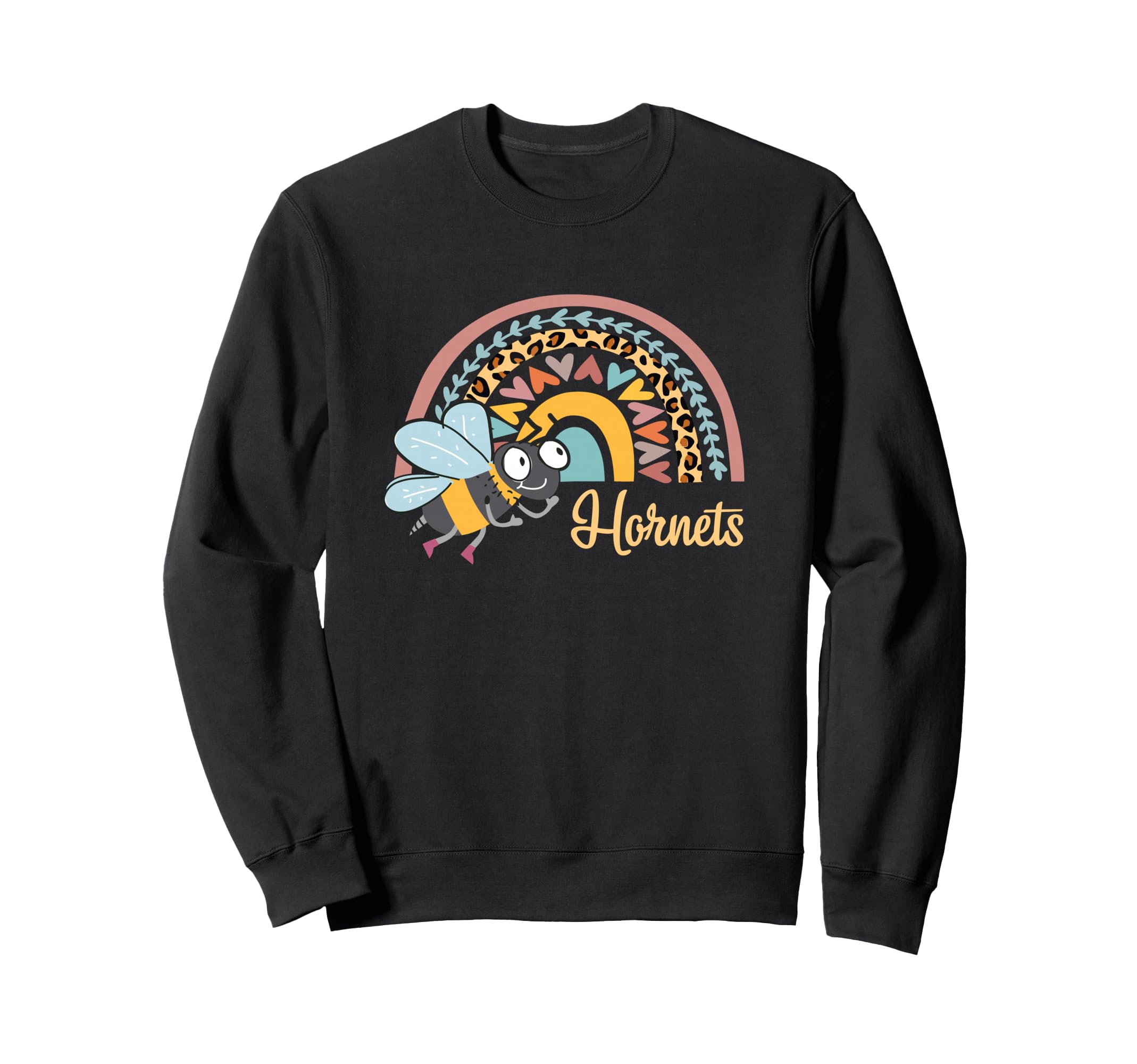 Hornets Rainbow Boho Rainbow Leopard Sweatshirt - Unique Graphic for Adults - T-Shirt, Sweatshirt, Hoodie