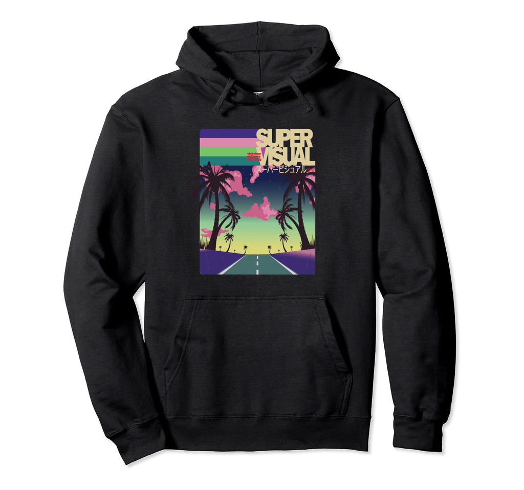 Anime Vaporwave Aesthetic Kawaii Hoodie - Custom Art Print for Adults - T-Shirt, Sweatshirt, Hoodie