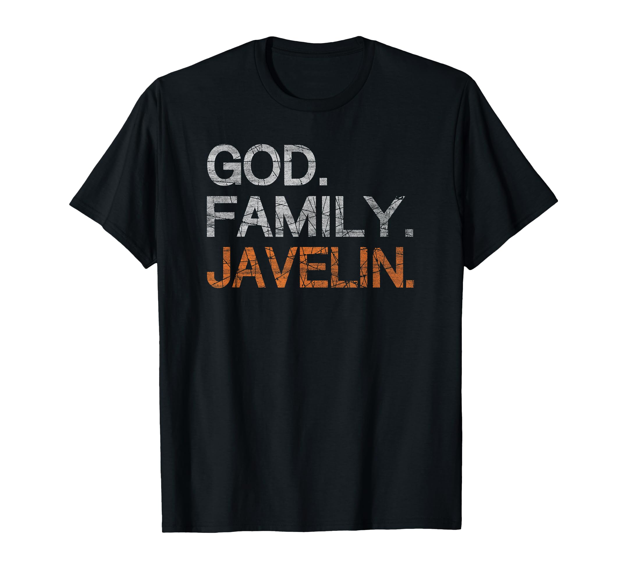 God Family Javelin Distressed T-Shirt - Trendy Graphic Men Women - T-Shirt, Sweatshirt, Hoodie