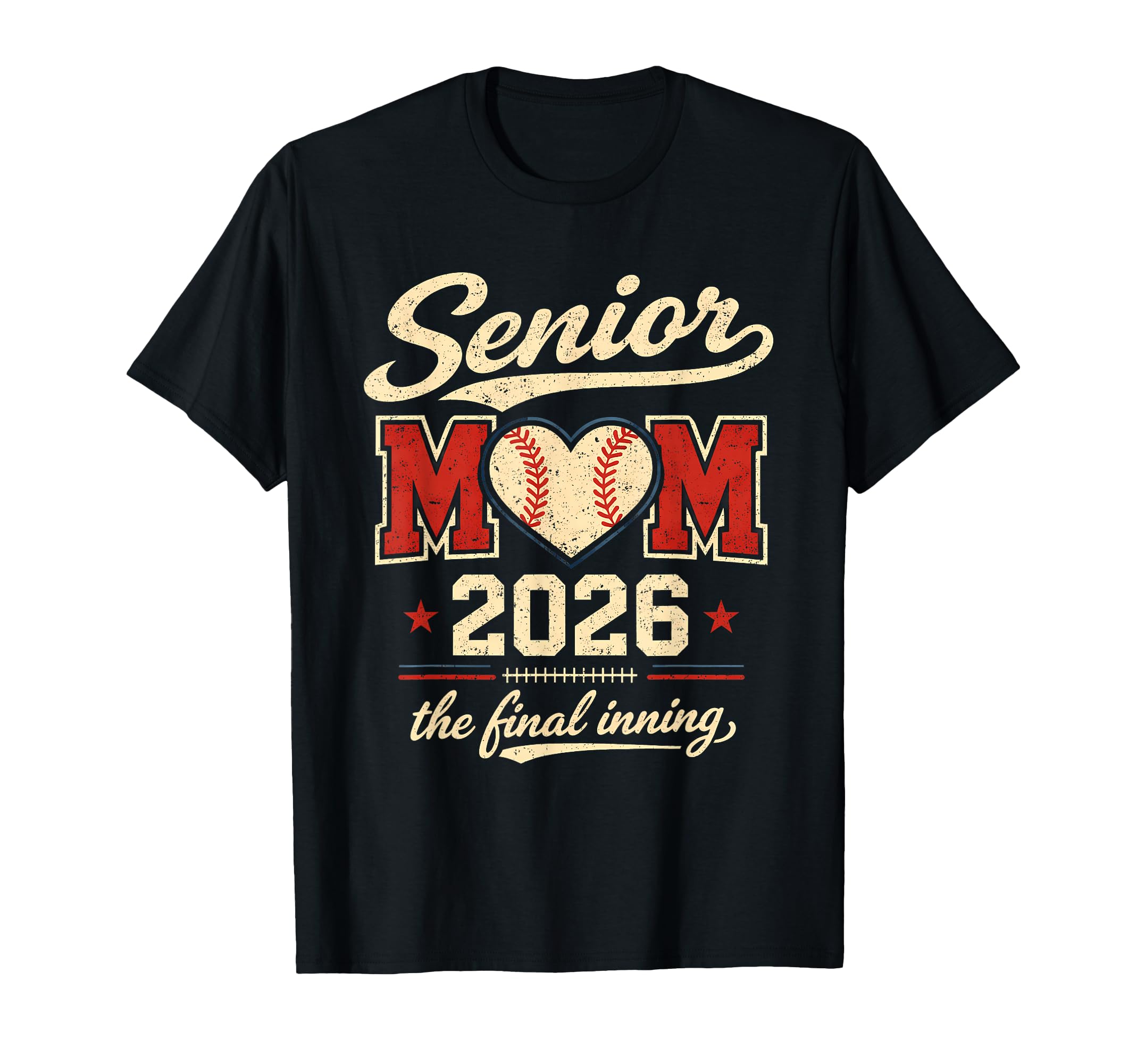 Senior Mom 2026 Final Inning T-Shirt - Aesthetic Graphic for Adults - T-Shirt, Sweatshirt, Hoodie