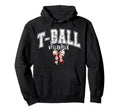 Mama T Ball Teeball Coquette Bow T Ball Hoodie - Minimalist Print Men Women - T-Shirt, Sweatshirt, Hoodie