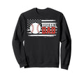 Usa American Baseball Dad Sweatshirt - Casual Everyday Wear for Adults - T-Shirt, Sweatshirt, Hoodie