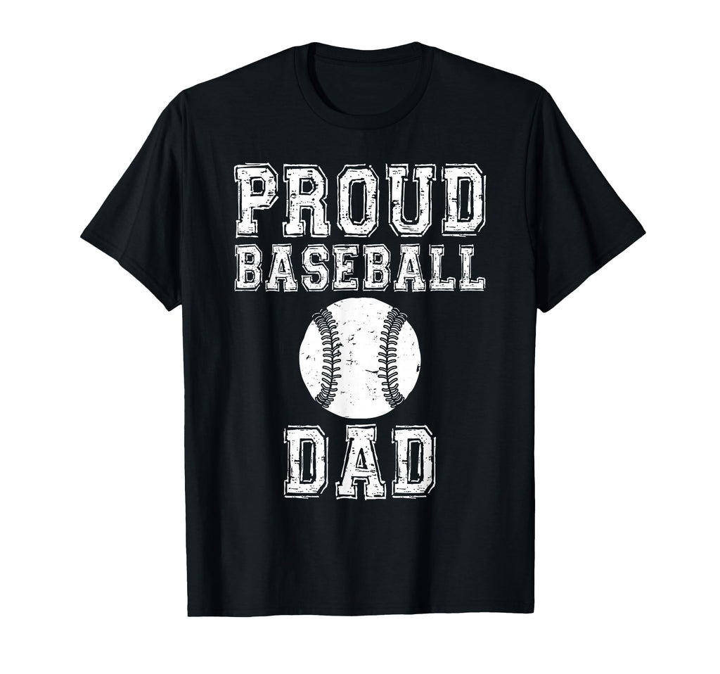 Proud Baseball Dad Game Day Sports T-Shirt - Custom Art Print for Adults - T-Shirt, Sweatshirt, Hoodie