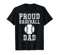 Proud Baseball Dad Game Day Sports T-Shirt - Custom Art Print for Adults - T-Shirt, Sweatshirt, Hoodie