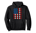 Distressed Pickleball Usa Flag Hoodie - Novelty Apparel for Adults - T-Shirt, Sweatshirt, Hoodie