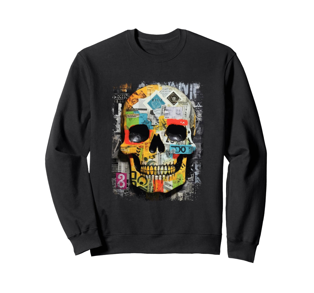 Aesthetic Streetwear Skull Sweatshirt - Minimalist Print Unisex - T-Shirt, Sweatshirt, Hoodie