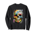 Aesthetic Streetwear Skull Sweatshirt - Minimalist Print Unisex - T-Shirt, Sweatshirt, Hoodie