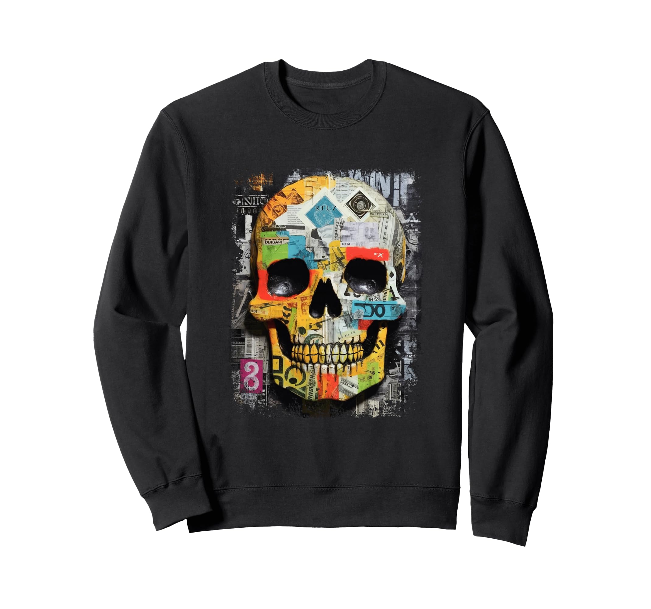 Aesthetic Streetwear Skull Sweatshirt - Minimalist Print Unisex - T-Shirt, Sweatshirt, Hoodie