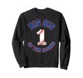 Big Sis Rookie 1St Birthday Baseball Sweatshirt - Graphic Print for Adults - T-Shirt, Sweatshirt, Hoodie