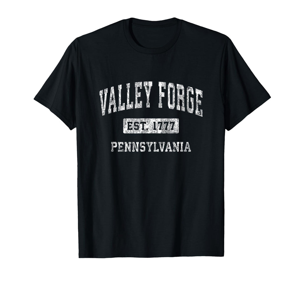 Valley Forge Pennsylvania Pa Established T-Shirt - Custom Art Print Unisex - T-Shirt, Sweatshirt, Hoodie