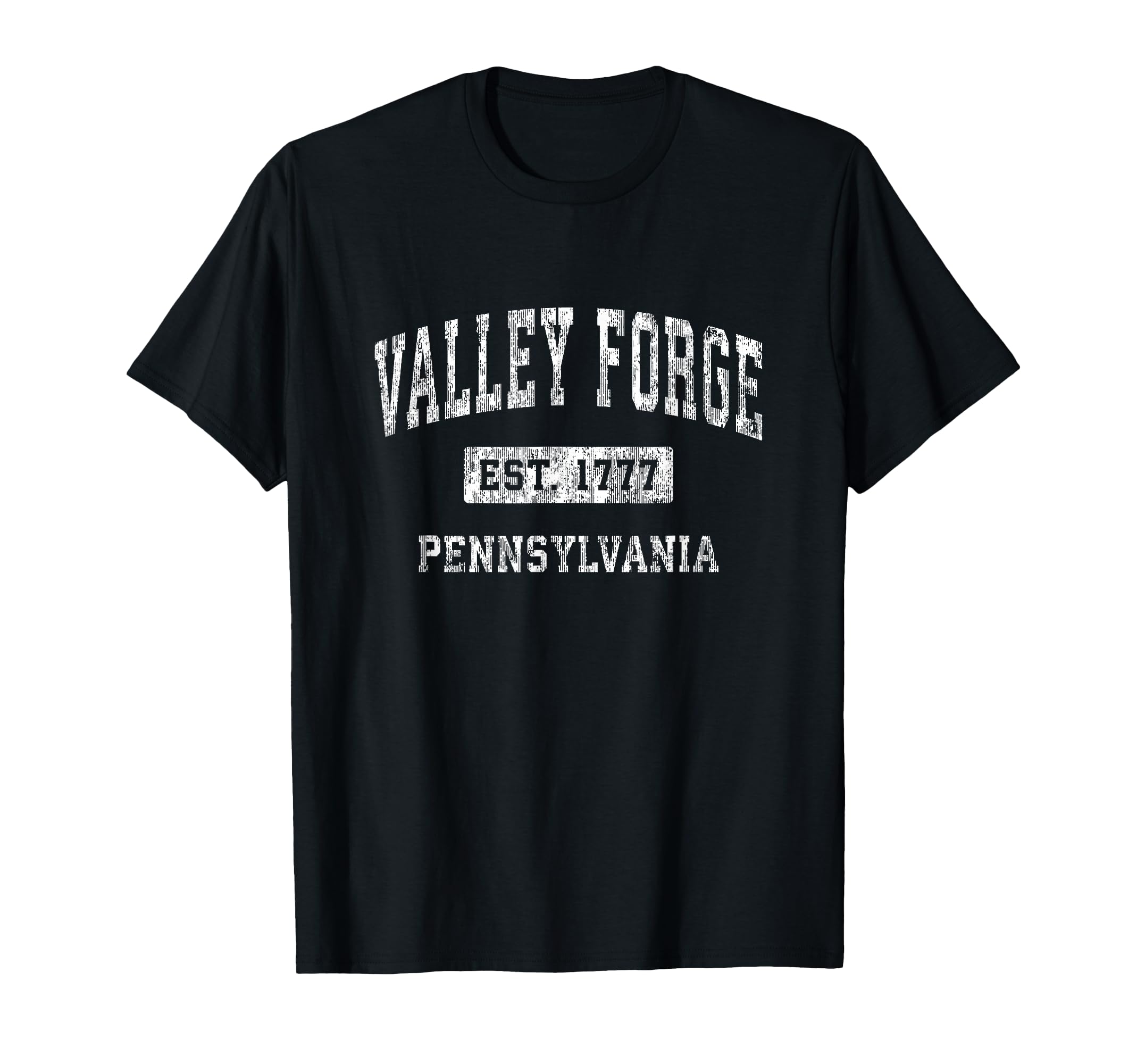 Valley Forge Pennsylvania Pa Established T-Shirt - Custom Art Print Unisex - T-Shirt, Sweatshirt, Hoodie