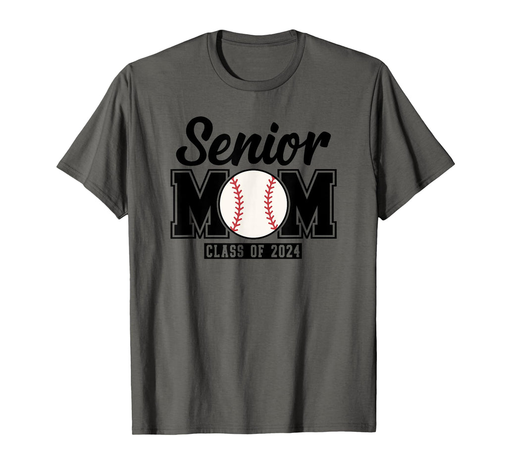 Senior Mom Class 2024 Baseball T-Shirt - Novelty Apparel Unisex - T-Shirt, Sweatshirt, Hoodie