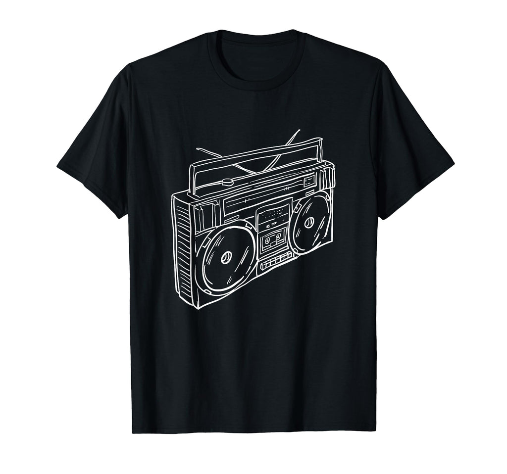80S 90S Old School Music Hip Hop T-Shirt - Minimalist Print for Adults - T-Shirt, Sweatshirt, Hoodie