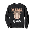 Leopard Mothers Day Mama Mom Both Sweatshirt - Casual Everyday Wear Unisex - T-Shirt, Sweatshirt, Hoodie