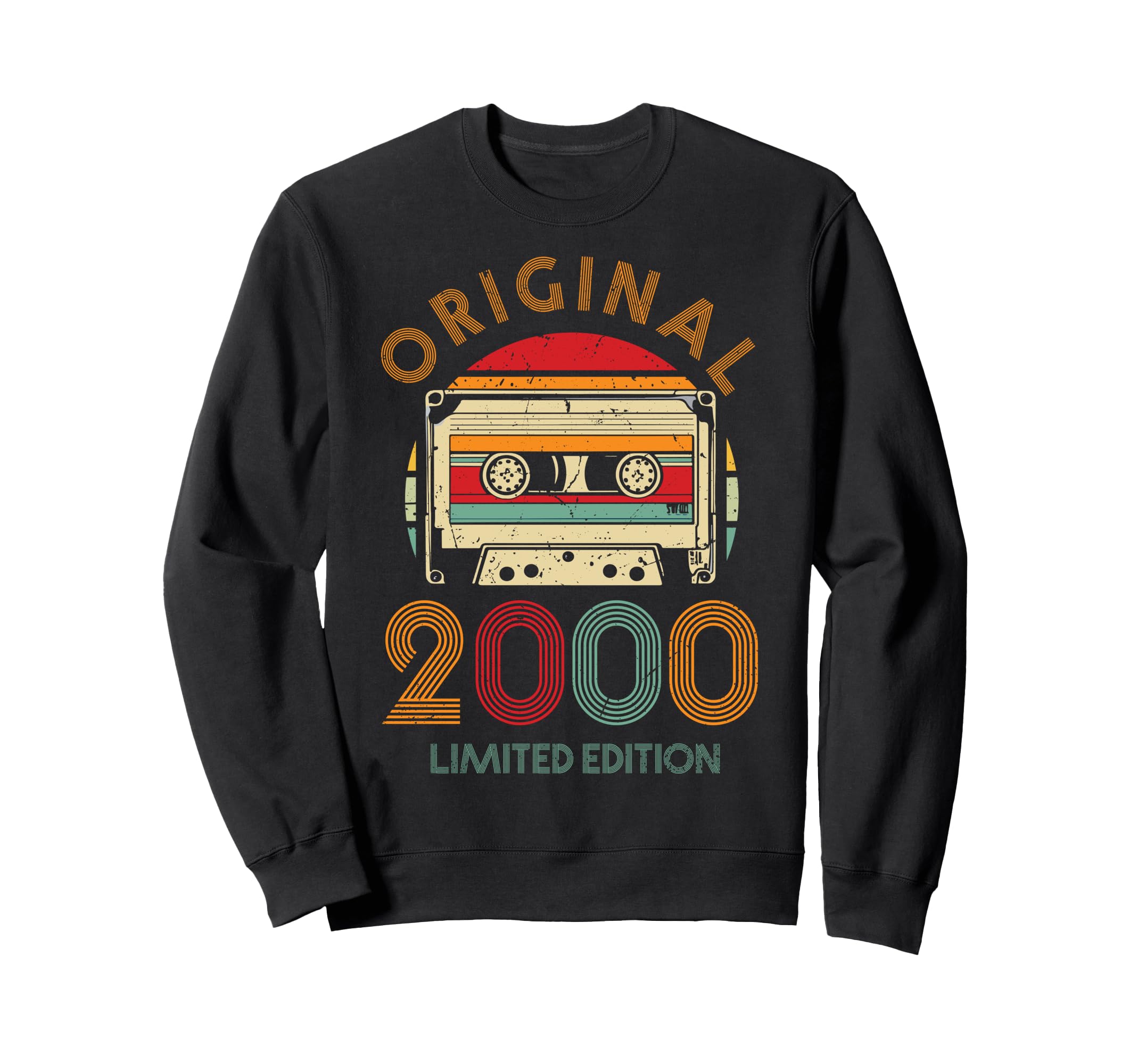 2000 Cassette Tape 24Th Birthday Sweatshirt - Minimalist Print Men Women - T-Shirt, Sweatshirt, Hoodie