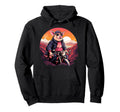 Biker Pig Riding Motorcycle Hoodie - Minimalist Print Unisex - T-Shirt, Sweatshirt, Hoodie