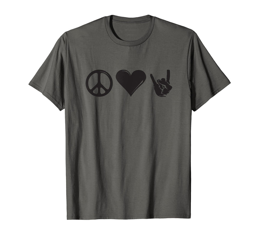 Peace Love Rock And Roll T-Shirt - Streetwear Style Unisex - T-Shirt, Sweatshirt, Hoodie