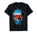 Distressed Chicago Flag Skull City T-Shirt - Minimalist Print for Adults - T-Shirt, Sweatshirt, Hoodie