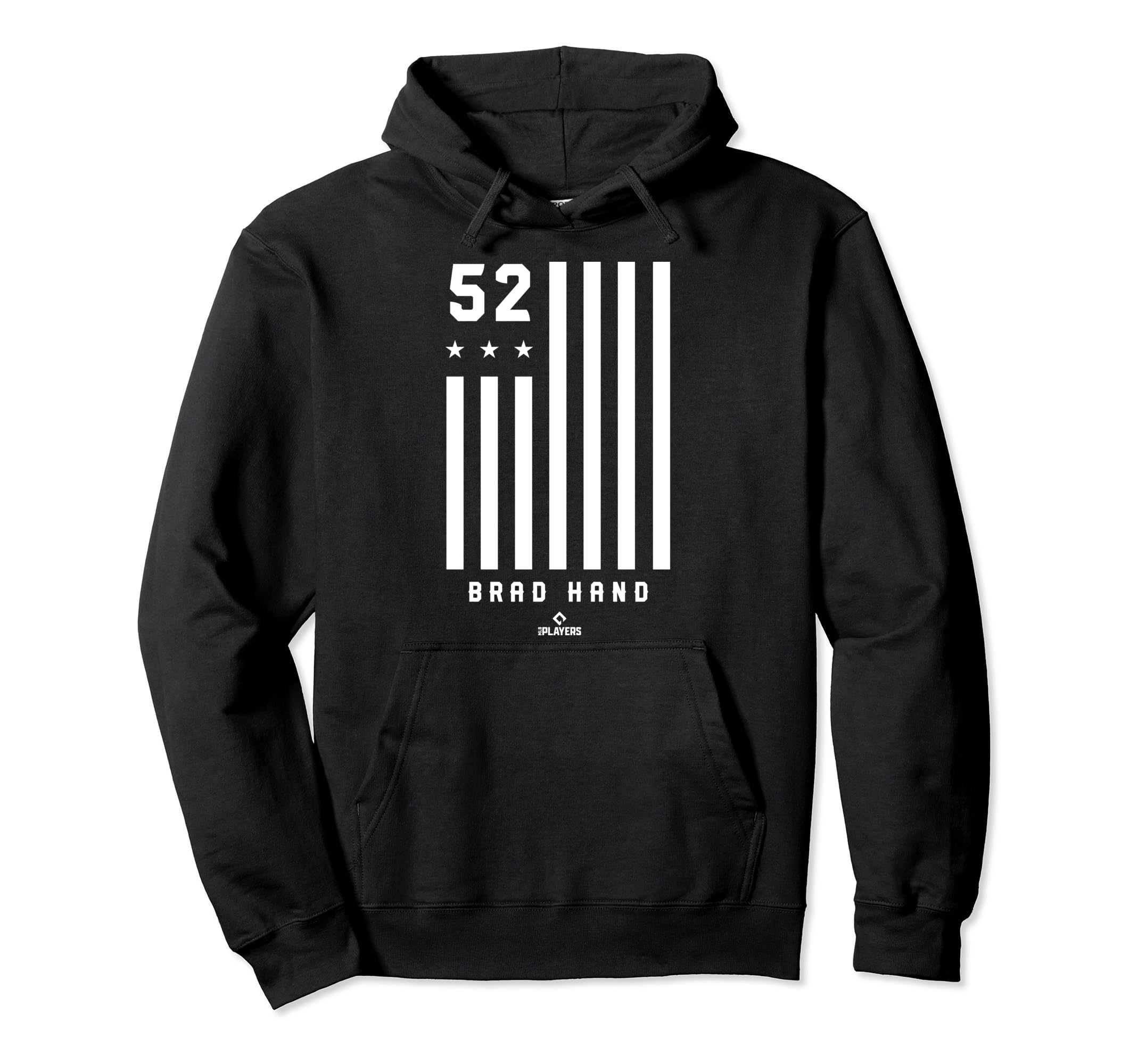 Brad Hand Flag Patriotic New York Hoodie - Fun Novelty Design for Adults - T-Shirt, Sweatshirt, Hoodie