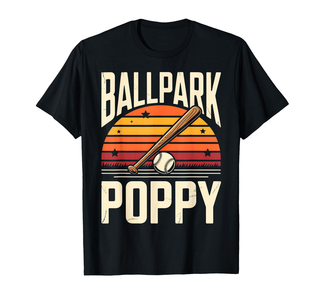 Ballpark Poppy Softball And Baseball T-Shirt - Unique Graphic Men Women - T-Shirt, Sweatshirt, Hoodie