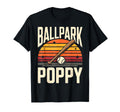 Ballpark Poppy Softball And Baseball T-Shirt - Unique Graphic Men Women - T-Shirt, Sweatshirt, Hoodie