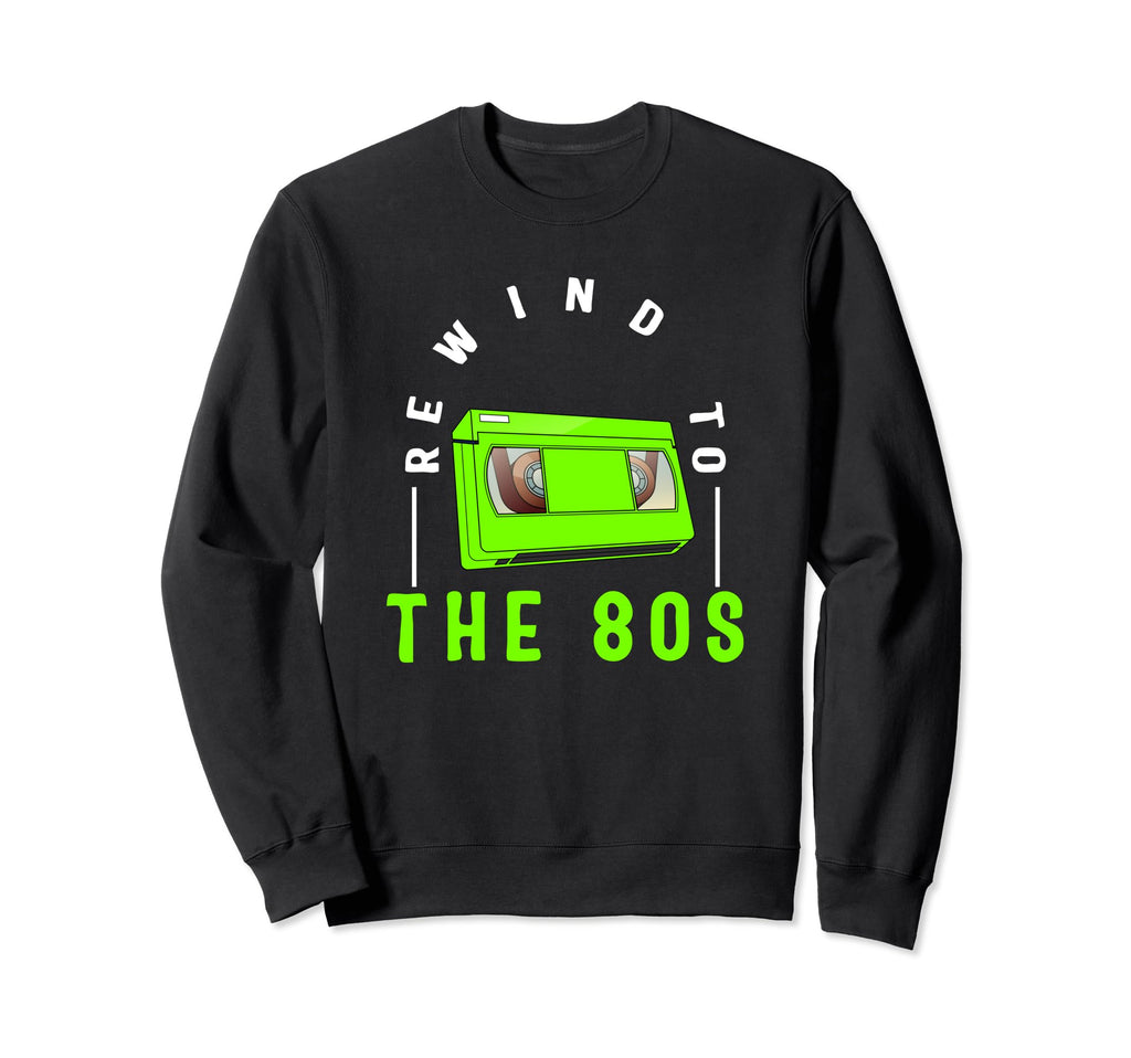 Vhs Rewind To 80S Vhs Lover Nostalgia Sweatshirt - Minimalist Print Unisex - T-Shirt, Sweatshirt, Hoodie