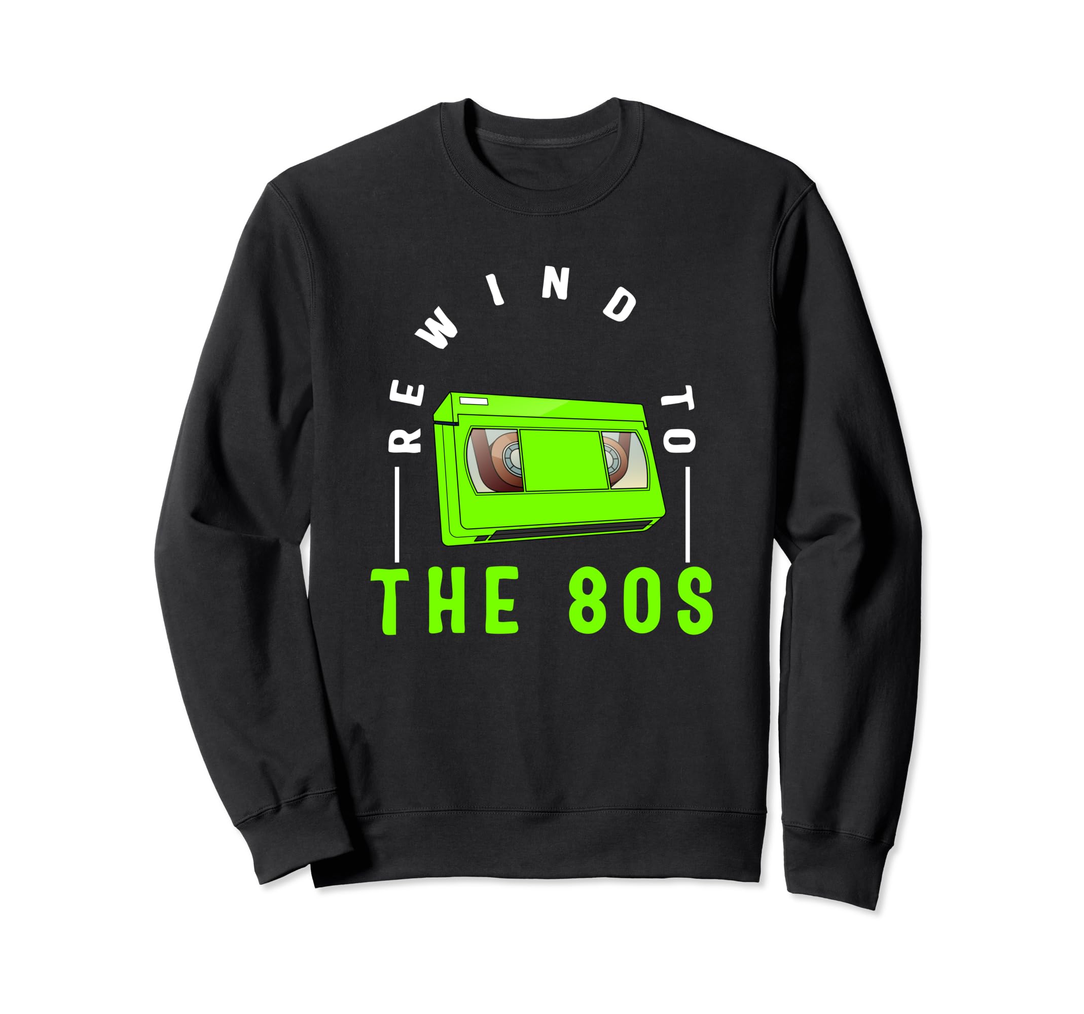 Vhs Rewind To 80S Vhs Lover Nostalgia Sweatshirt - Minimalist Print Unisex - T-Shirt, Sweatshirt, Hoodie