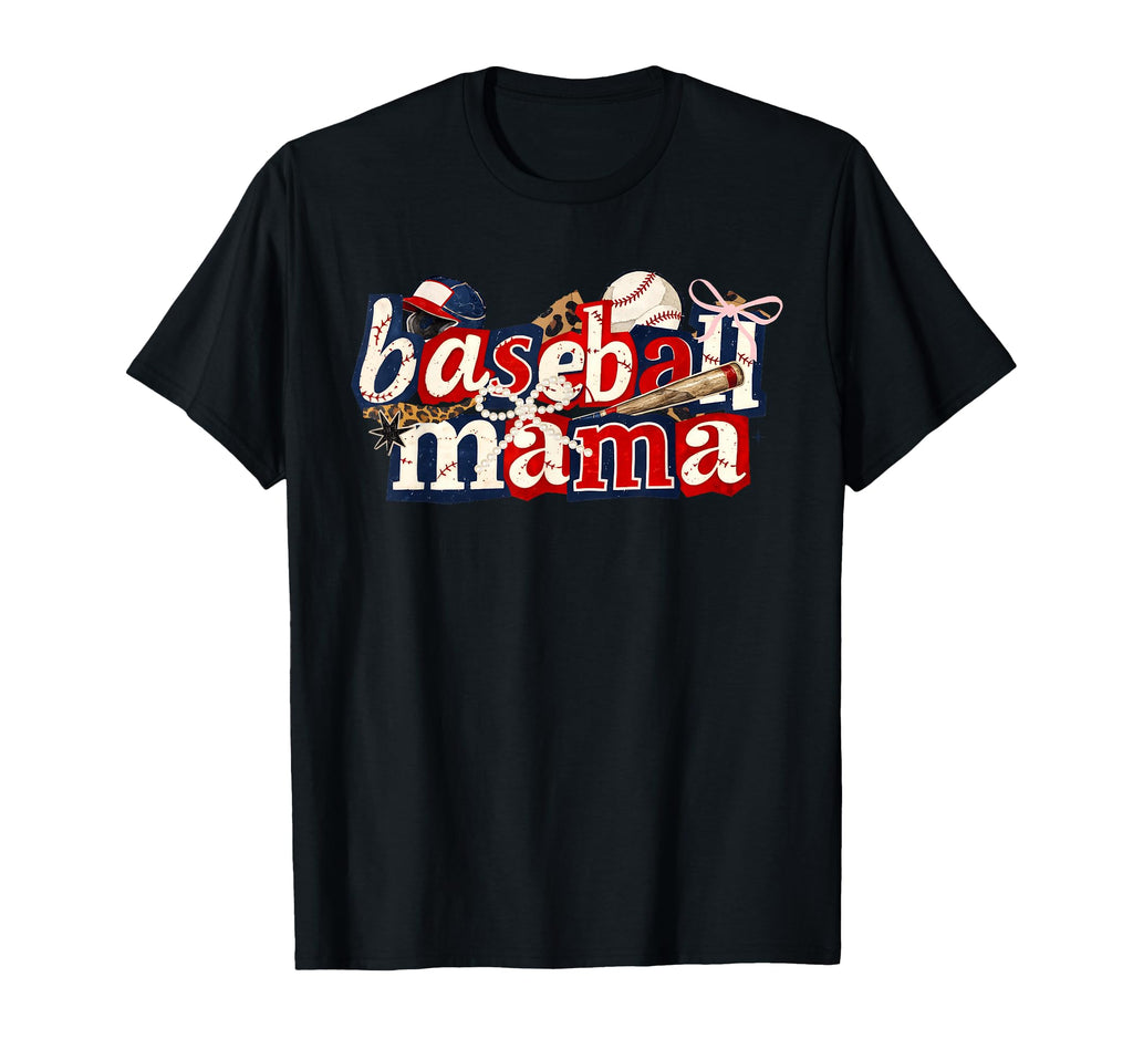 Baseball Mama Coquette Bow Game Day T-Shirt - Trendy Graphic Men Women - T-Shirt, Sweatshirt, Hoodie