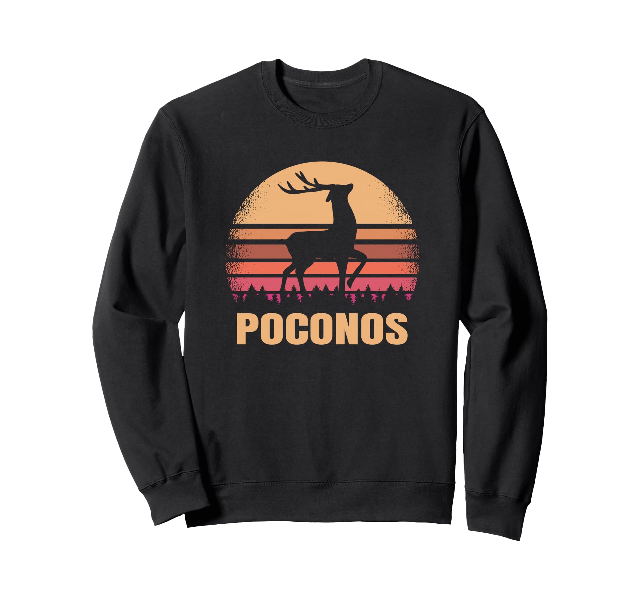 Poconos Pennsylvania Deer Pa Sweatshirt - Custom Art Print Men Women - T-Shirt, Sweatshirt, Hoodie