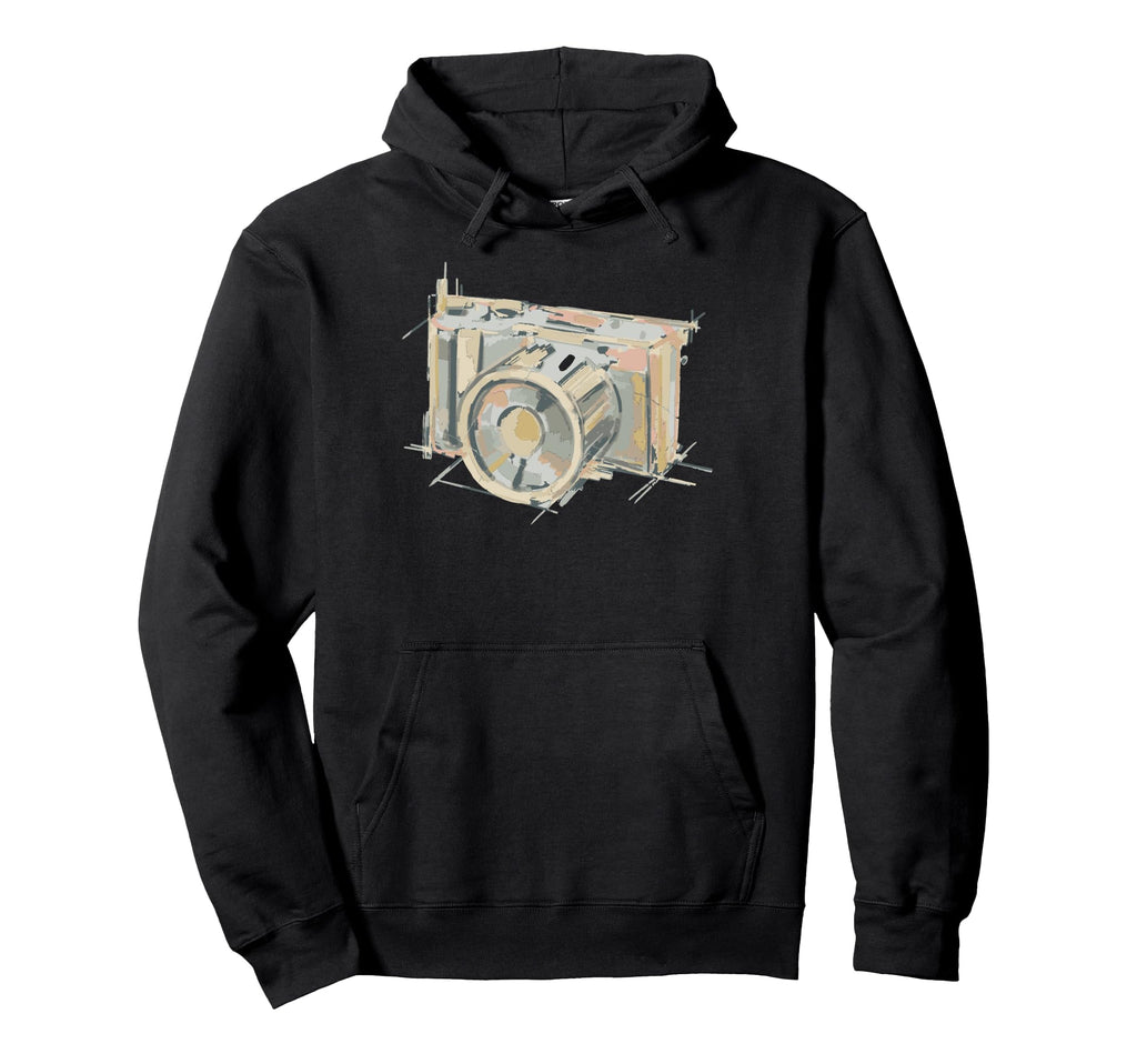 Abstract Camera Art Hoodie - Unique Graphic Unisex - T-Shirt, Sweatshirt, Hoodie