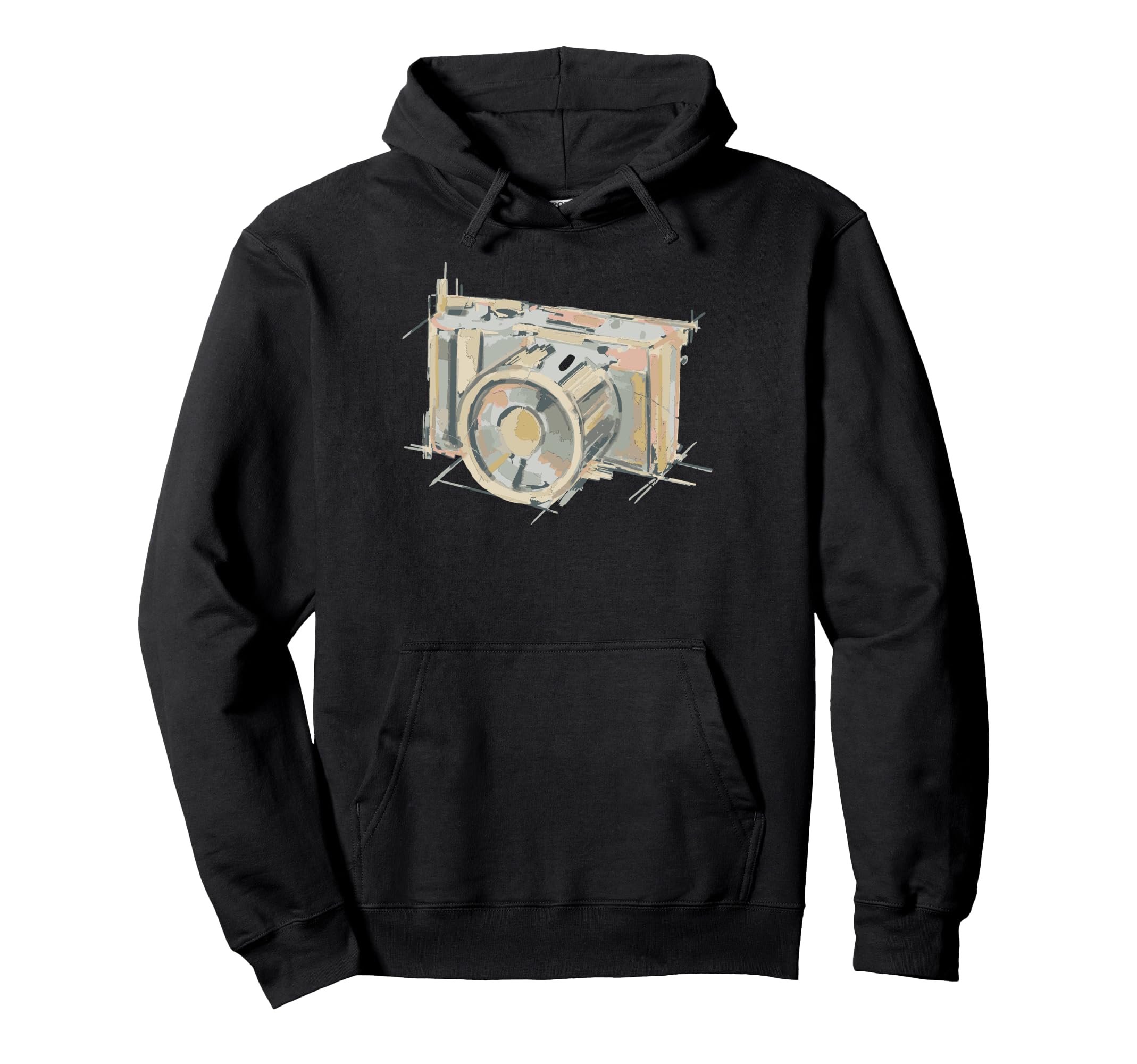 Abstract Camera Art Hoodie - Unique Graphic Unisex - T-Shirt, Sweatshirt, Hoodie
