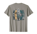 Back Surfing Tropical Surfboards T-Shirt - Streetwear Style Unisex - T-Shirt, Sweatshirt, Hoodie