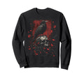 Raven Crow Y2K Grunge Aesthetic Dark Sweatshirt - Unique Graphic Unisex - T-Shirt, Sweatshirt, Hoodie