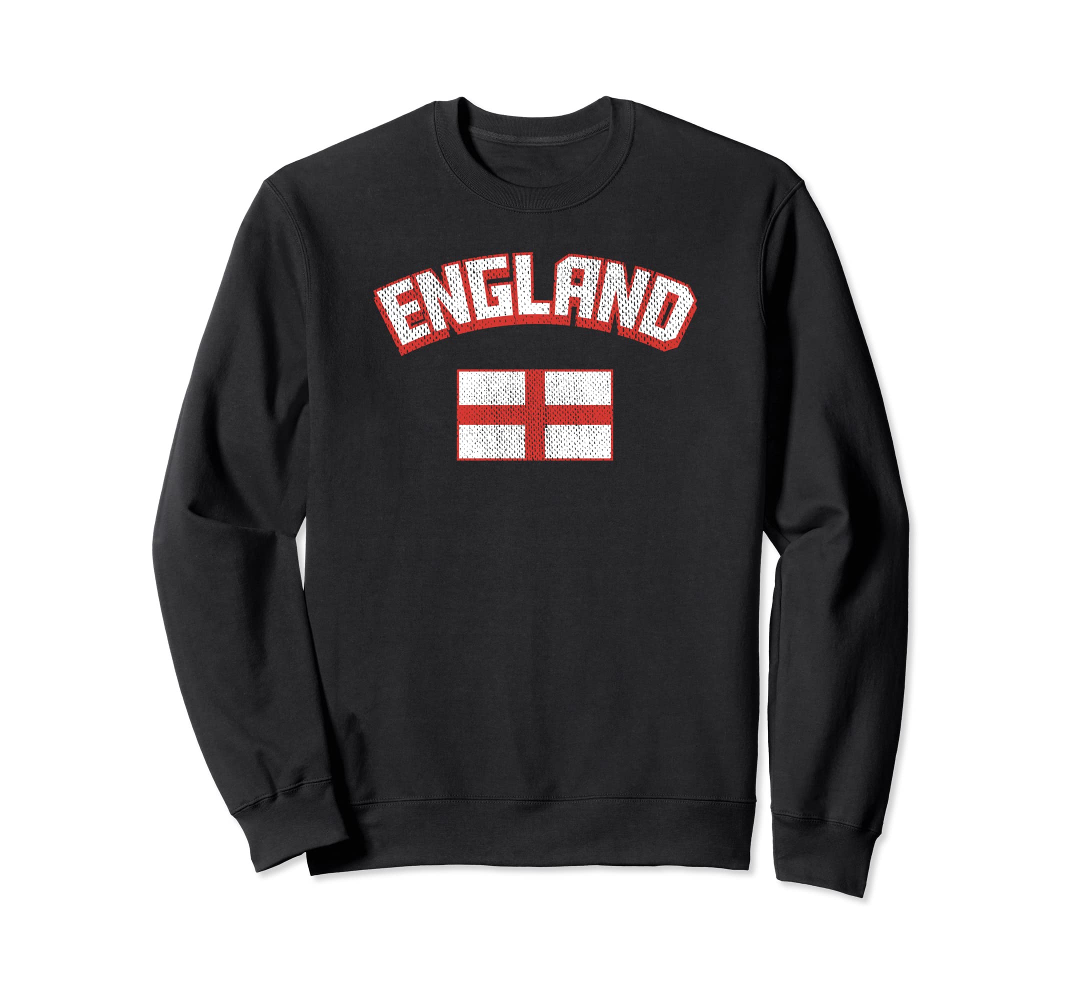 England Flag Distressed Country Sweatshirt - Minimalist Print for Adults - T-Shirt, Sweatshirt, Hoodie