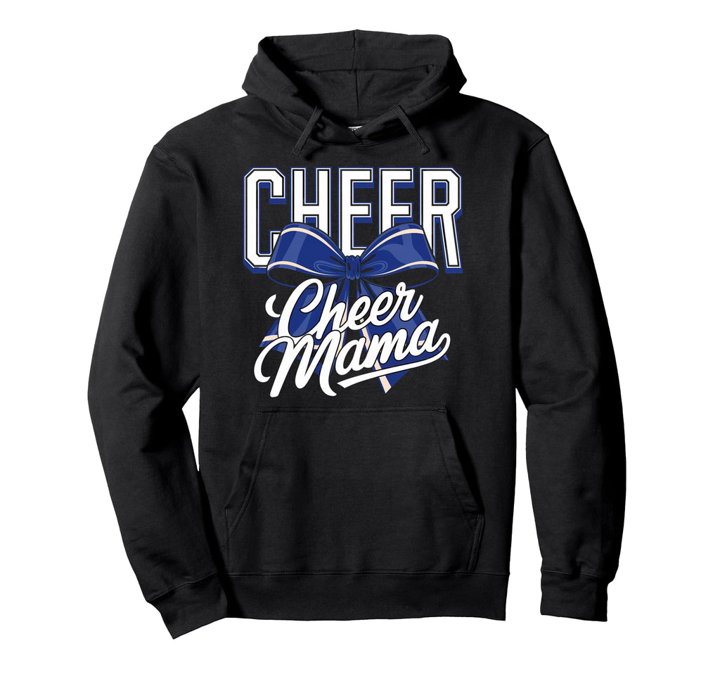 Cheer Mom Mother Bow Cheerleader Hoodie - Casual Everyday Wear Men Women - T-Shirt, Sweatshirt, Hoodie