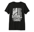 Usa Flag Baseball Dad Baseball Game Day T-Shirt - Unique Graphic Unisex - T-Shirt, Sweatshirt, Hoodie