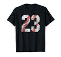 Worn Baseball Mom 23 Jersey Baseball T-Shirt - Aesthetic Graphic Unisex - T-Shirt, Sweatshirt, Hoodie