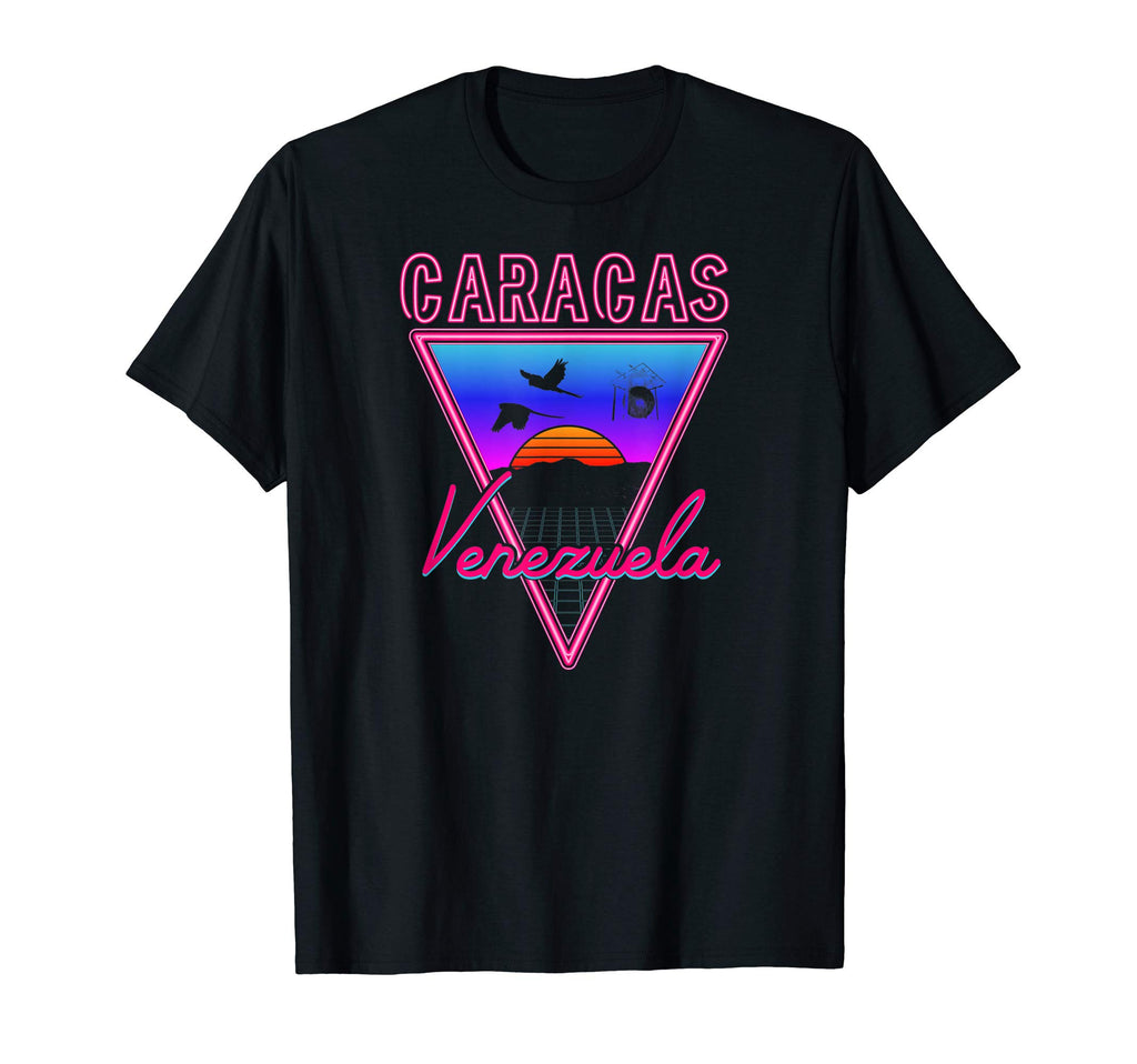 Sunset Venezuela Vaporwave T-Shirt - Minimalist Print Men Women - T-Shirt, Sweatshirt, Hoodie