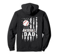 Baseball Dad Papa Daddy Fathers Day Hoodie - Fun Novelty Design Men Women - T-Shirt, Sweatshirt, Hoodie