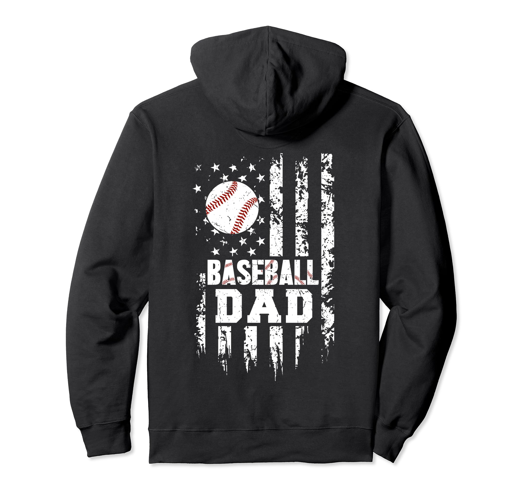 Baseball Dad Papa Daddy Fathers Day Hoodie - Fun Novelty Design Men Women - T-Shirt, Sweatshirt, Hoodie