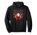 Baseball Coquette Bow Game Day Hoodie - Aesthetic Graphic for Adults - T-Shirt, Sweatshirt, Hoodie